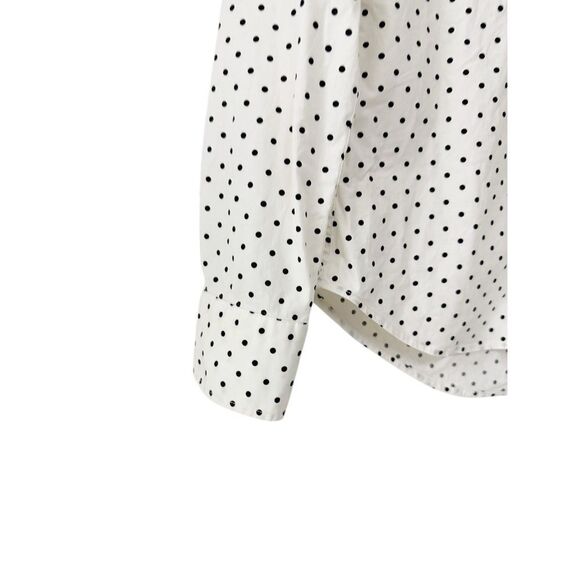 The Shirt by Rochelle Behrens White Black Polka Dot Size Extra Small - Picture 7 of 10